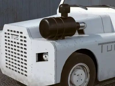 Airport Tug Tractor 3D model