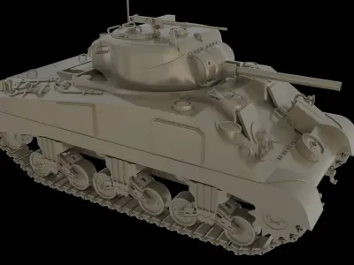 US Army M4 Sherman 3D model