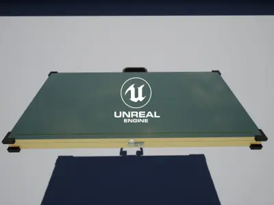 Military Weapon Case Golden Low-poly 3D model