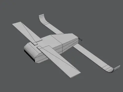 Perdix UAV Low-poly Low-poly 3D model