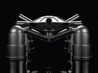Super Contra Mechanical Spider Boss - Creature from Space 3D model