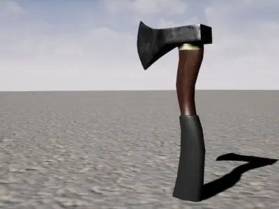 Survive Axe Low-poly 3D model