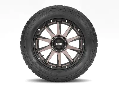 OFF ROAD WHEEL AND TIRE COLLECTION 3 3D Model Pack