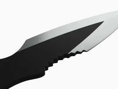 Knife throwing 02 3D model