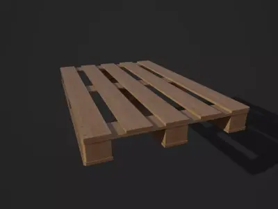 Pallet wooden Low-poly 3D model buy