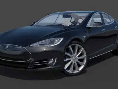 2014 Tesla Model S 3D Model 3D model