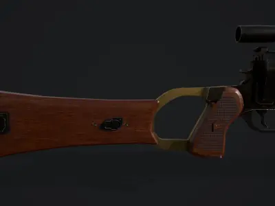 Boba Fetts Blaster EE 3 Carbine Low-poly 3D model