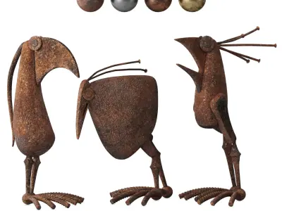 Decorative Birds VOL 2 3D model