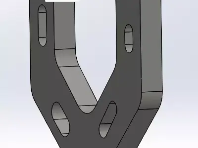 Horquilla superior para camioneta 3D model