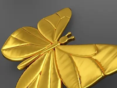 Butterfly Necklace 3D print model purchase