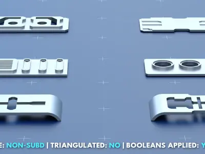 Factory Greeble Kitbash Pack 1 3D model