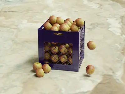 non destructive crate for game and exterior  Free low-poly 3D model