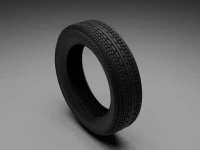 Vehicle Tyre - Basic model Low-poly 3D model