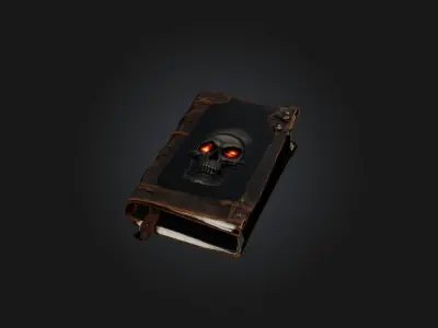 Apocalypse journal Low-poly 3D model