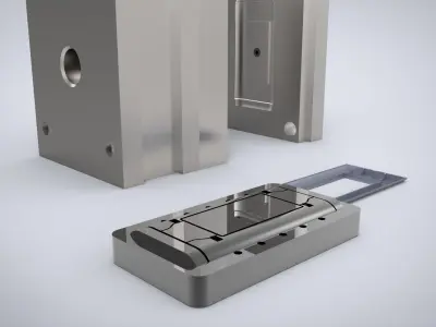 Switch-cover-Mold metal door lock and two other parts 3D model