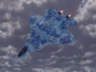 SU-57 3D model