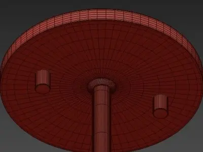 Kylie 1 Light 12  Aged Brass Pendant 3D model