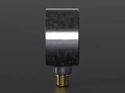 Pressure Gauge Low-poly 3D model