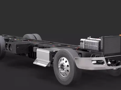 Full Electric Truck Chassis 3D model