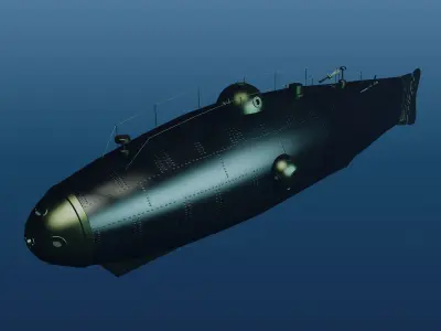 Ictineo submarine 3D model