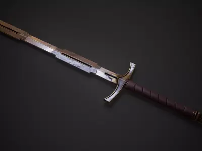 Incursion - Inquisitor Longsword Low-poly 3D model