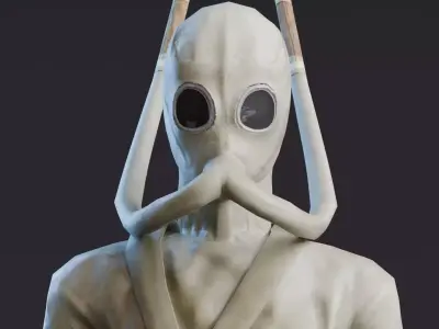 Da Vinci Inventions - Diving Suit Low-poly 3D model