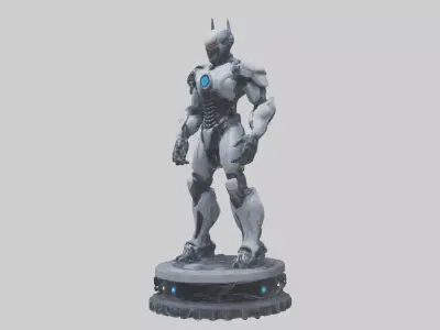 BioMachine Enforcer statue model 3D model