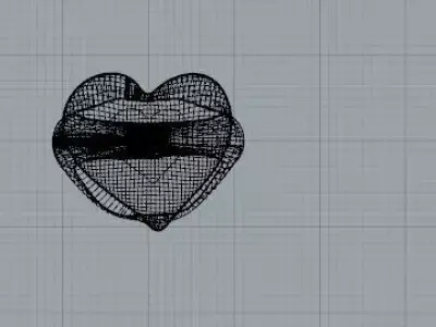 Anello cuore Free 3D model