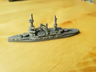 German Deutschland Class Battleship 3D print model