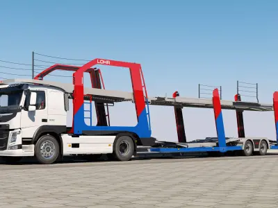 Volvo FM Car Transporter 3D model