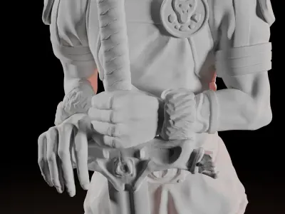 Alien Warrior Minifigure 3D print model
