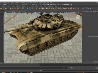 High Quality 3D Model of Military Tank  3D model