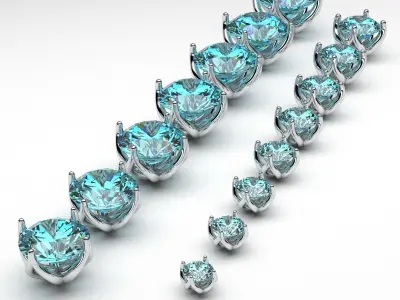 A package of solitaire ring heads engagement 4 prong printable 3D print model purchase