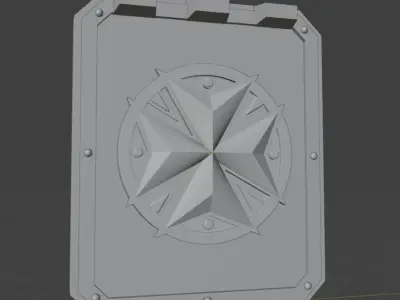 New Templar Rhino Door TwistedTemplar Logo 3D model