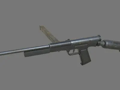 SMG-60 Softair PBR Low-poly 3D model
