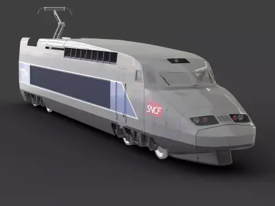 TGV Locomotive 3D model