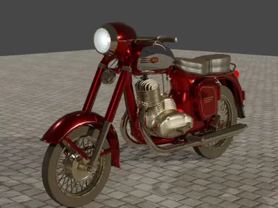 Jawa motor 3D model