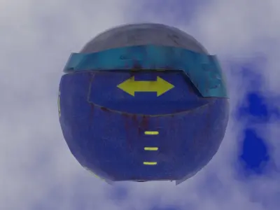 Old Y2J Sphere Low-poly 3D model