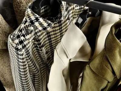 Coat collection 3D model purchase