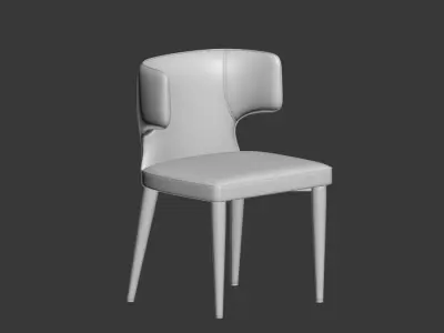 Dining Set table and chairs 3D model