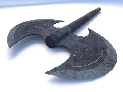 medieval axe 3D model get