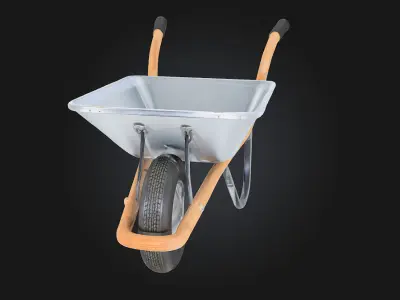 Wheelbarrow Insight  A Functional and Rugged  3D model