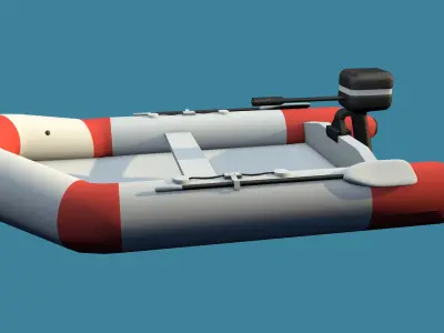 Motor Boat 3D model