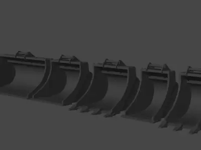 Bucket Pack 3D model