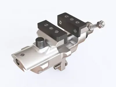 Aluminum vise 3D model