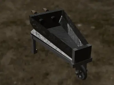 Worker Hand Cart 3D model