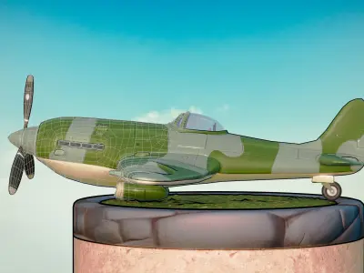 Supermarine Spitfire Low-poly 3D model purchase