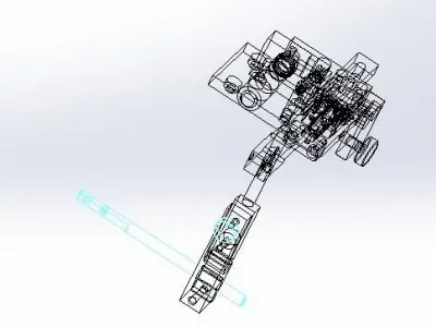 Fiber optic adjustment fixture 3D model