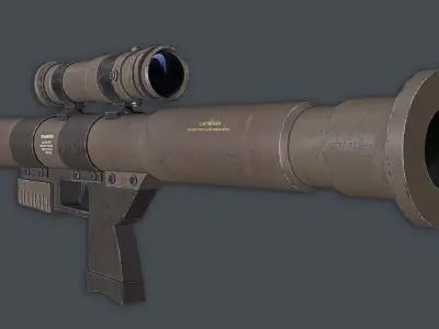 Rocket Launcher Game Ready 2   Low-poly 3D model