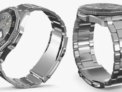  Professional Marine Watch Stainless Steel Grey 
